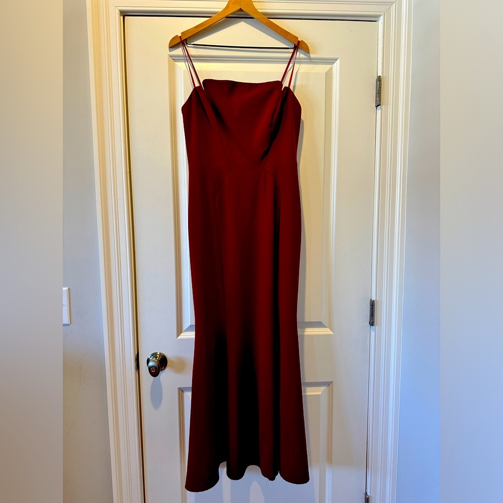 Jill Jill Stuart Burgundy Evening Gown